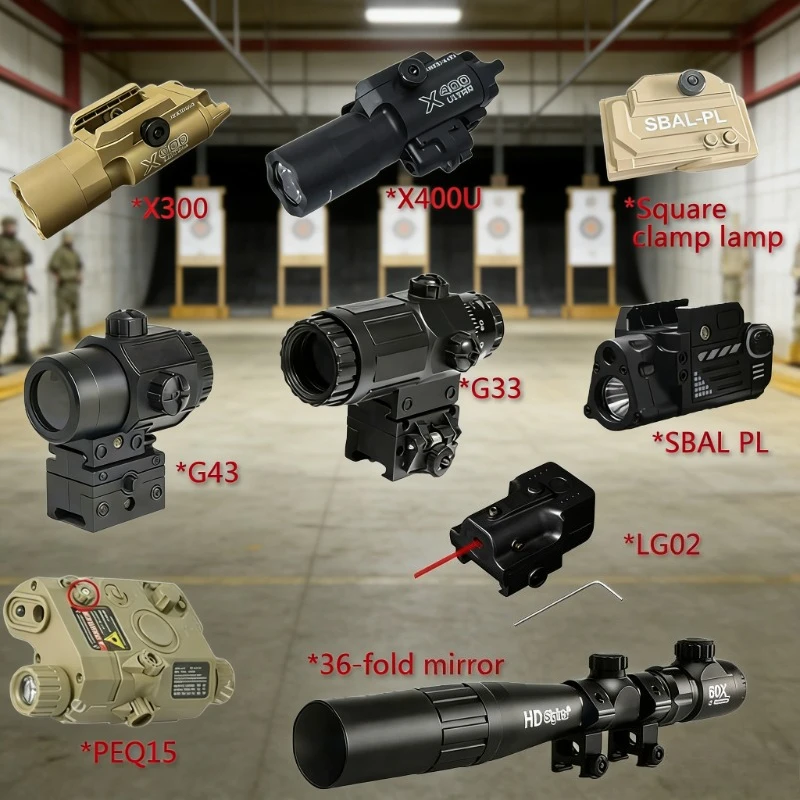 Industrial Laser Gun - G33/G43/X300/X400U/PEQ-15/LG02 CS Game Tactical Laser Flashlight