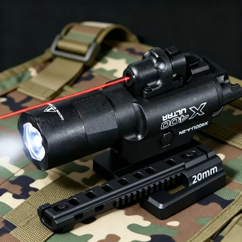 Industrial Laser Gun - X400U 2-in-1 High-intensity Flashlight Laser Pointer