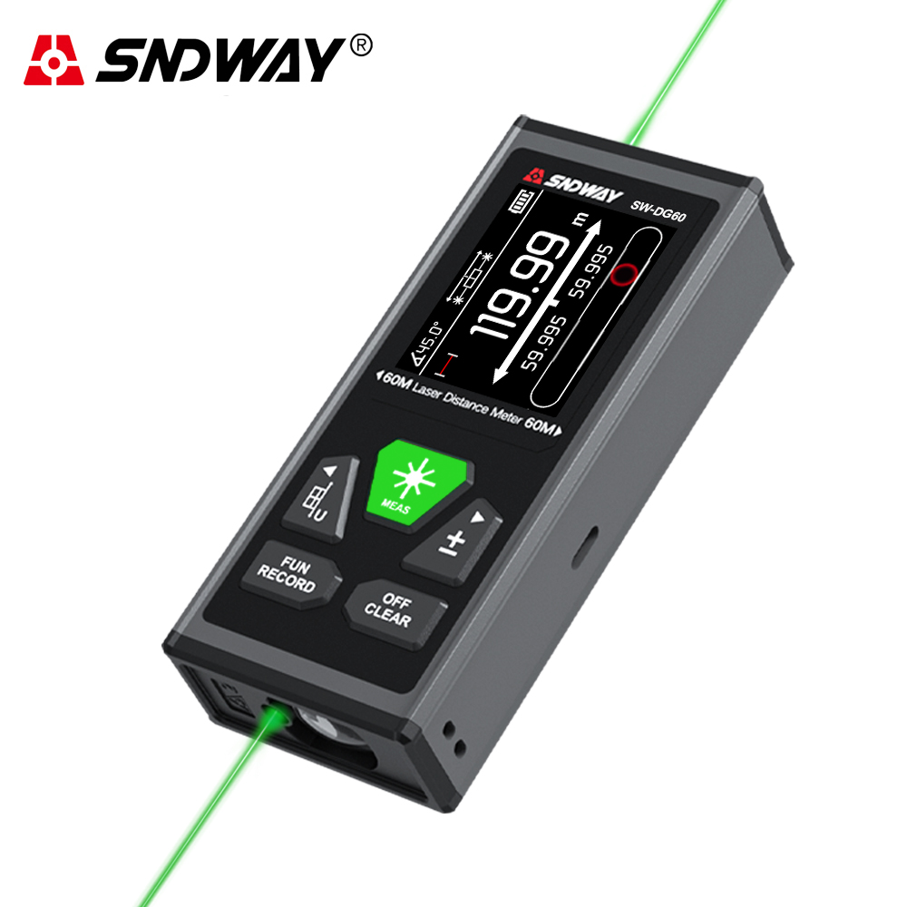 Industrial Laser Sensor - SNDWAY Dual Laser Distance Meter Rechargeable