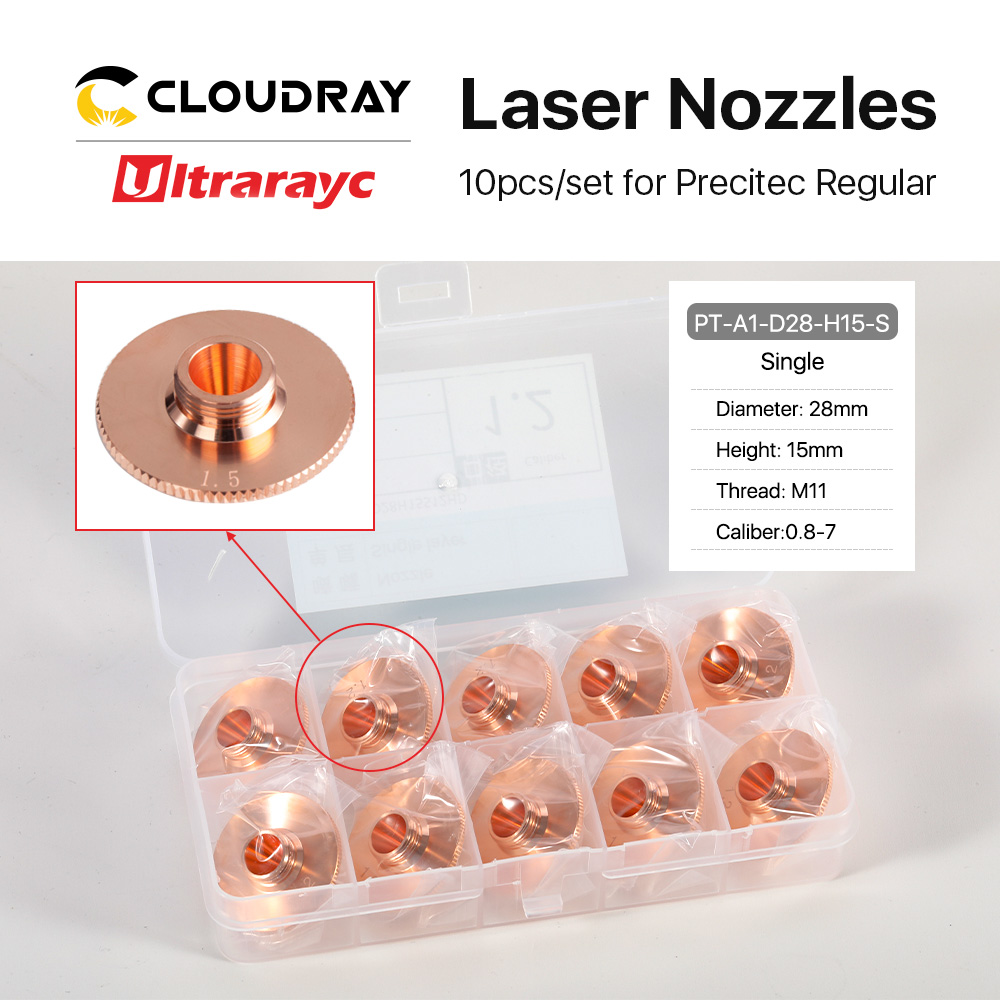 Metal Laser Cutter Head - Ultrarayc 10pcs/Set Laser Nozzle Single Double