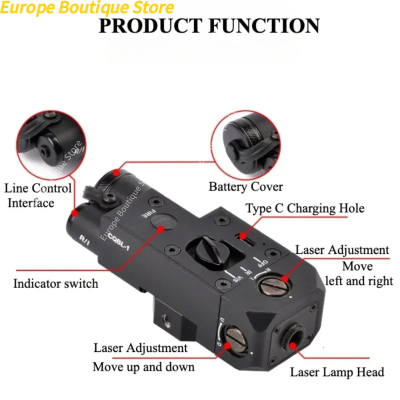 WADSN CQBL Metal IR Gear Red D - Industrial Laser Gun 评论和价格