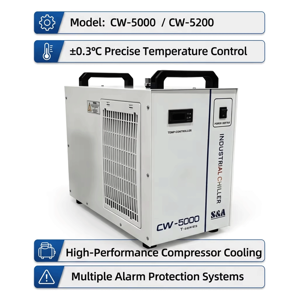 CW5000 CW5200 CW6000 S&A 1500W - Industrial Laser Systems 评论和价格