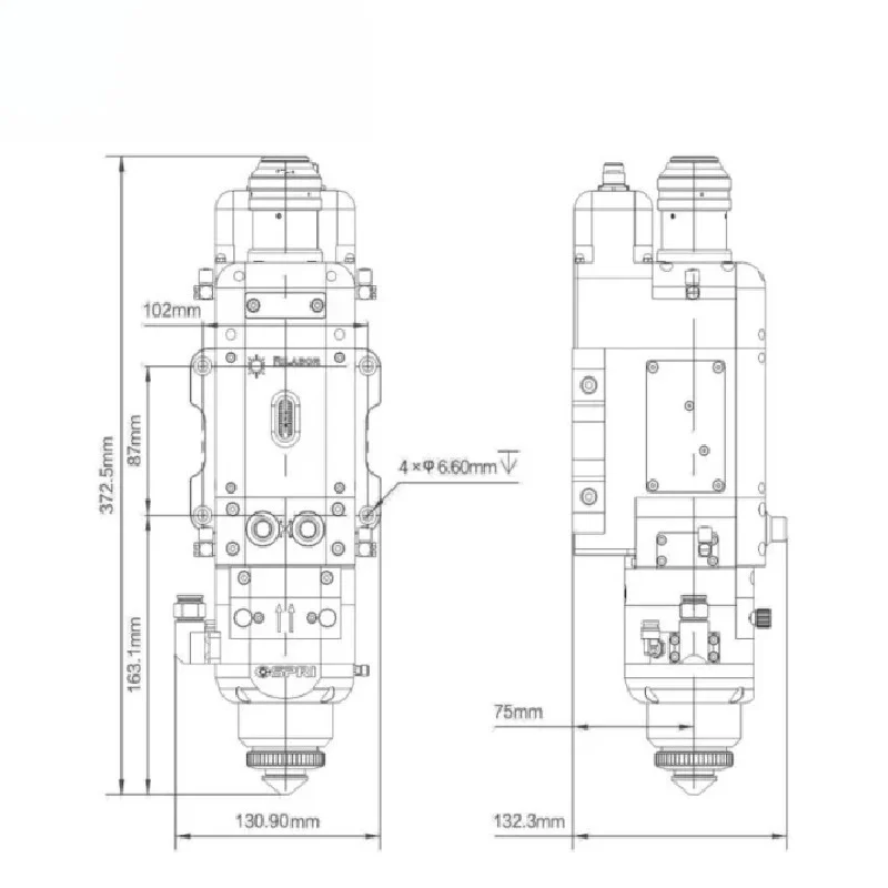Hot 8KW 8000W LCM08B Intellige - Metal Laser Cutter Head 评论和价格