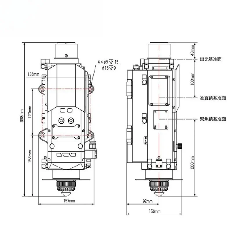 Hot 8KW 8000W LCM08B Intellige - Metal Laser Cutter Head 评论和价格