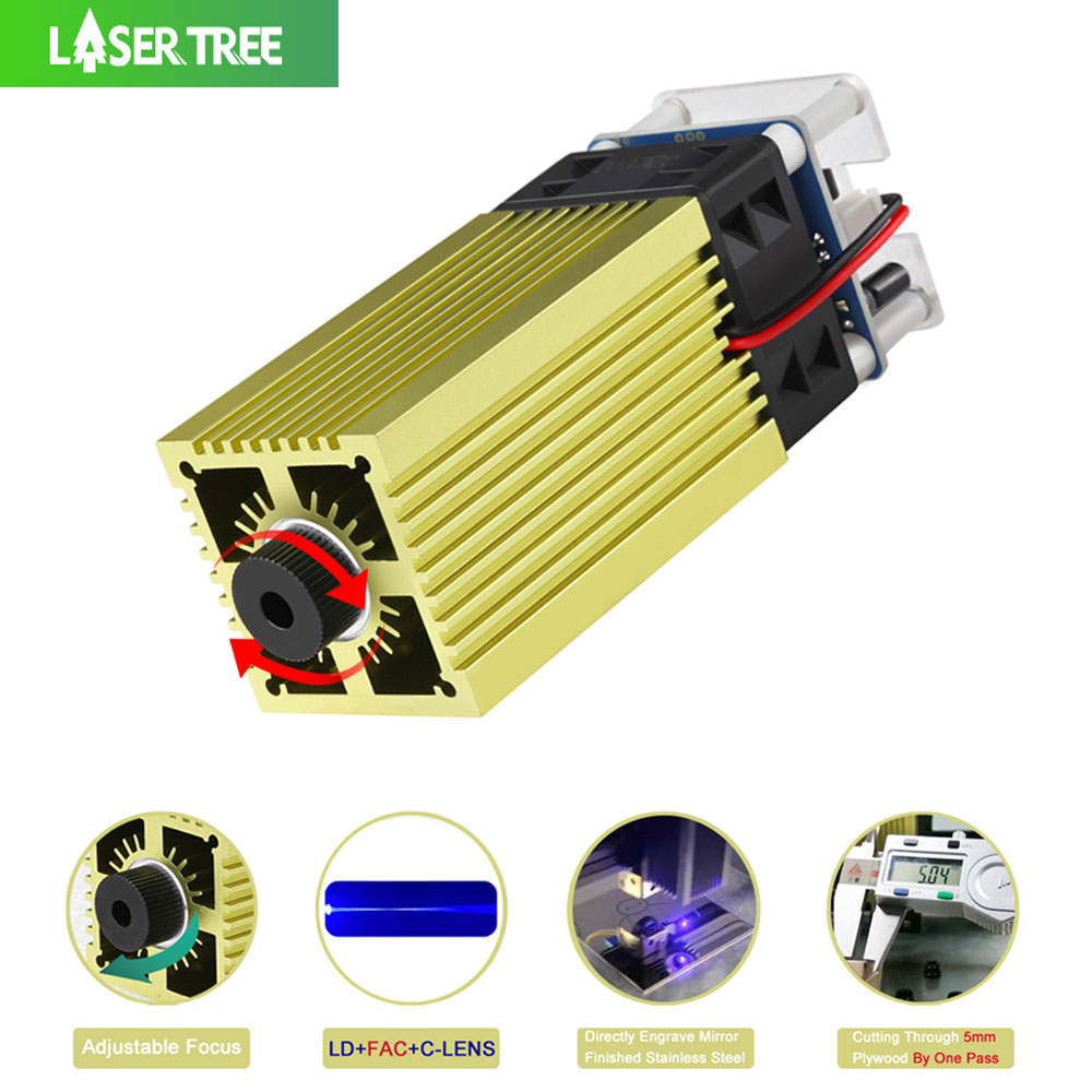 LASER TREE 4W 5W Laser Module  - Metal Laser Cutter Head 评论和价格