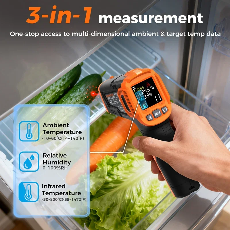 -50~380C Infrared Thermometer  - Industrial Laser Sensor 评论和价格
