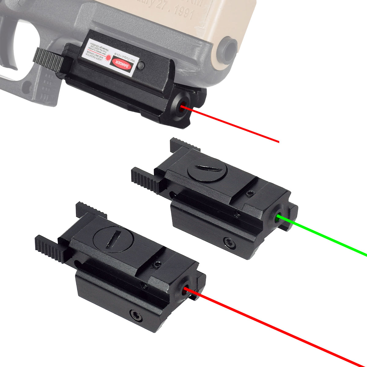 Tactical Red Green Dot Laser S - Industrial Laser Gun 评论和价格